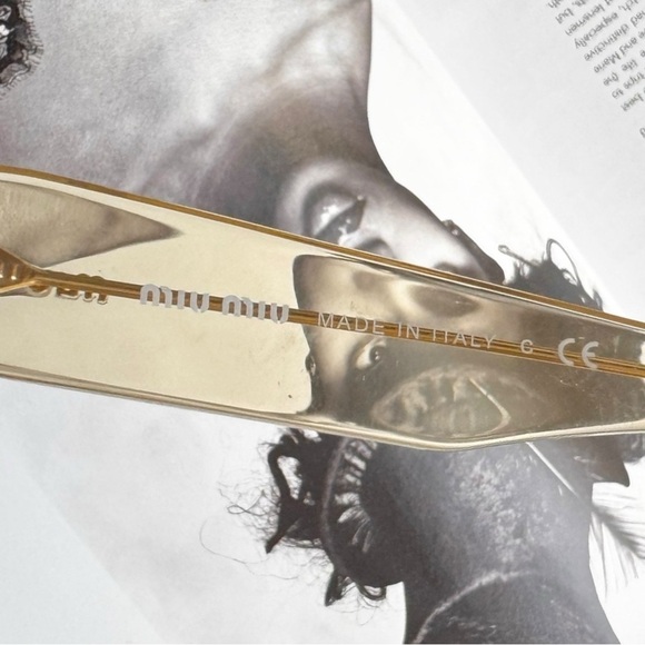 MIU MIU EUC RASOIR SMU53O brushed gold sunglasses 49__21 main image 11